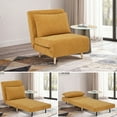thumbnail image 1 of S-HOME 3-in-1 Convertible Sofa Chair Bed – Upholstered Accent Sleeper with Adjustable Backrest, Compact for Small Spaces, 1 of 5
