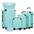 thumbnail image 1 of S-HOME 6 Piece Luggage Set with Duffel Bags in Multicolor Hardside Expandable Suitcases with Spinner Wheels TSA Lock，Sky Blue, 1 of 5