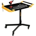 thumbnail image 1 of S-HOME Adjustable Height Mobile Workbench with Tool Tray, 34-48 Inch Rolling Tool Cart for Repair Shops and DIY Projects, 1 of 11