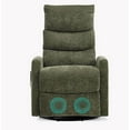 thumbnail image 1 of S-HOME Comfortable Heat Massage Manual Recliner Chair In Durable Fabric Featuring Rocker And Swivel For Ultimate Relaxation，Green, 1 of 15