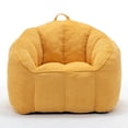 thumbnail image 1 of S-HOME Ergonomic Corduroy Bean Bag Chair for Adults and Teens in Classic Colour with Supportive Armrests for All Spaces, Yellow, 1 of 14