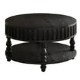 thumbnail image 1 of S-HOME Flip-Top Coffee Table with Spacious Hidden Storage, Solid Wood Legs, Farmhouse Style Center Table, Black, 1 of 11