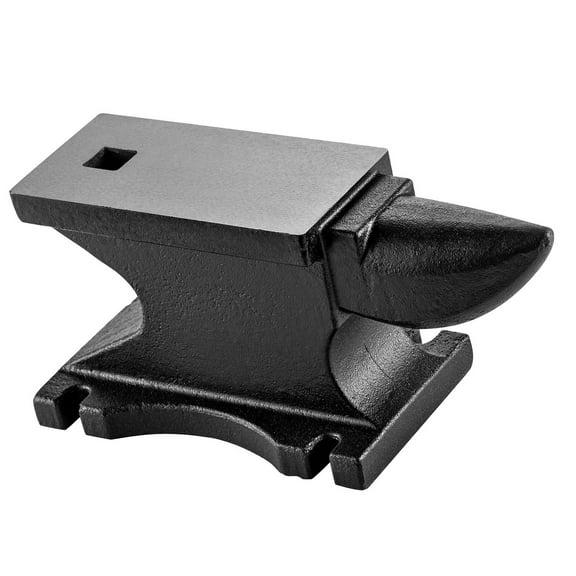 S-HOME Heavy-Duty 100lbs Cast Iron Anvil with Single Horn and Stable Base for Blacksmithing, Shaping and Forging