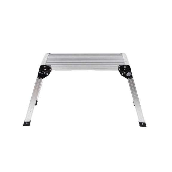 S-HOME Heavy Duty Aluminum Folding Work Platform with Non-Slip Feet for 330 lbs Load Capacity - Ideal for Cleaning and Decorating