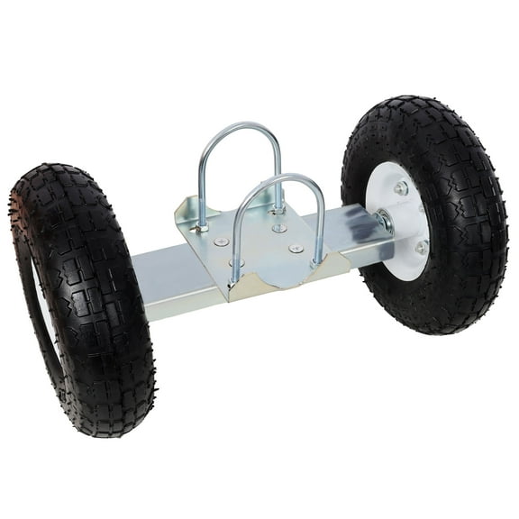 S-HOME Heavy Duty Dual Gate Wheel with 10" Pneumatic Tires, Steel Support Caster for Driveway Chain Link Fence Gates