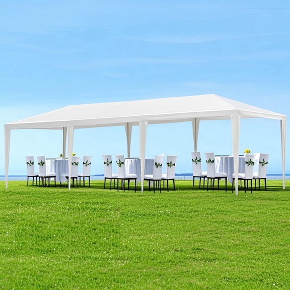 S-HOME Large 10x30 Feet Outdoor Garden Gazebo Tent Canopy Ideal for Weddings and Parties without Sidewalls