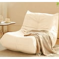 thumbnail image 1 of S-HOME Microfiber Lounge Chair With Anti-Slip Bottom Button-Tufted Design For Living Rooms, Gaming, Or Family Time, White, 1 of 5