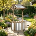 thumbnail image 1 of S-HOME Outdoor Planter Box in Classic Brown Wood Finish, Ideal for Garden Bed and Flower Planting Projects, 1 of 8