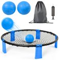thumbnail image 1 of S-HOME Portable Outdoor Roundnet Game Set with 2 Balls and Carry Bag for Beach Backyard Lawn Park Camping Fun, Blue, 1 of 8