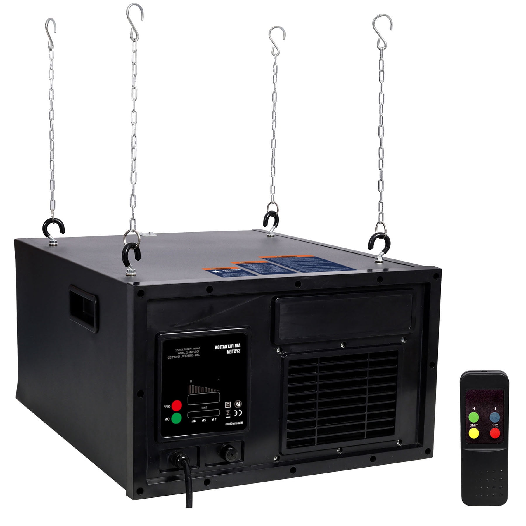 Air Flow Remote Control S-HOME Remote-Controlled Air Filtration System,10 Positions Adjust,120V ...