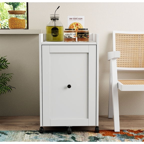 S-HOME Snack Storage Rack With Wheels Multi-Layer Organizer For Pantry Perfect For Can And Snack Items