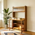 thumbnail image 1 of S-HOME Versatile Bamboo Folding Table with Easy Open Close Feature, Ideal for Living Room, Bedroom, and Office Spaces, 1 of 7