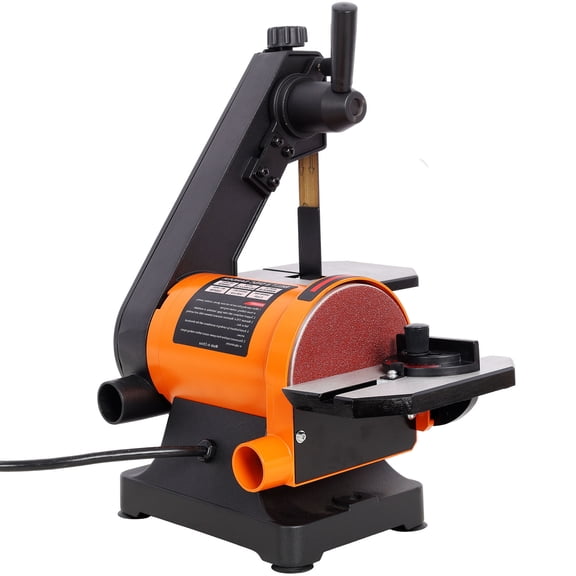 S-HOME Versatile Benchtop Belt And Disc Sander 1" x 30" Inch, Adjustable Worktables And Dual Dust Ports With 5 Inch Disc Tool-Free Belt Replacement Design for Woodworking Tasks