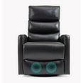 thumbnail image 1 of S-HOME Versatile Heat Massage Recliner Chair With Rocking And Swiveling Function In Elegant Fabric For Cozy Living Room Decor, 1 of 15
