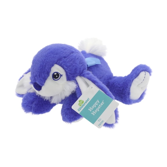 Small Hopster Bunny Plush, Blue, 5", Easter by Way To Celebrate