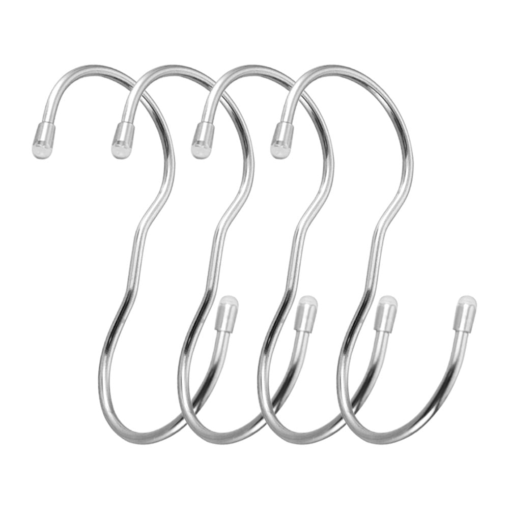 S Hook, Coated S Hooks with Rubber Stopper Non Slip Heavy Duty
