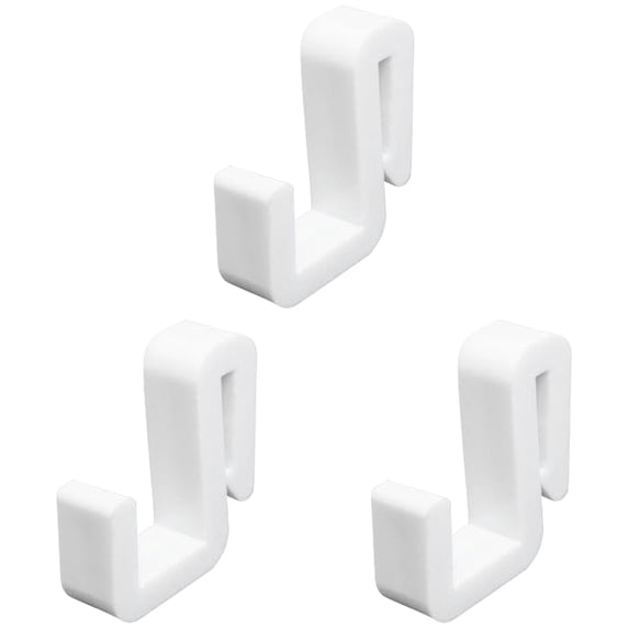 S Hooks for Hanging on Wire Shelves,S Shaped Hanging Hooks Hangers Snap On,Small Plastic Wire Rack Hook,Multi-purpose Clip-on Hooks for Kitchen Bedroom Office Store,No Drill No Damage to Wall