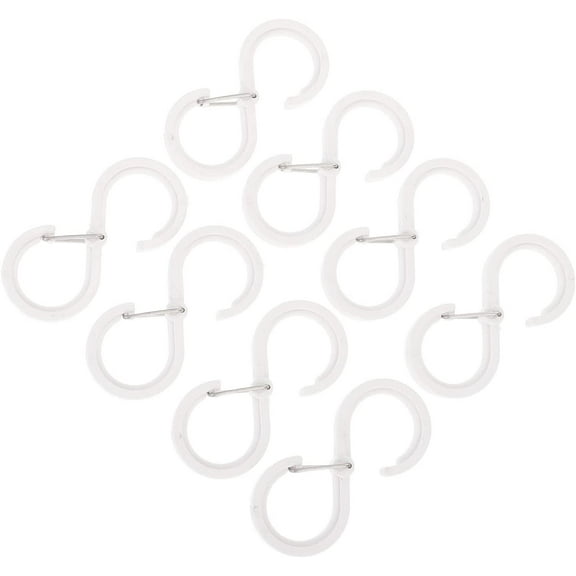 S Hooks S Hooks 8pcs White Hooks Wardrobe Utensils Hanging Shape Outdoors Towels Pan Bags Clothes Shaped for Plants Shower Hanger Multi-Functional Handy Bag S Curtain Pots Pp Hook