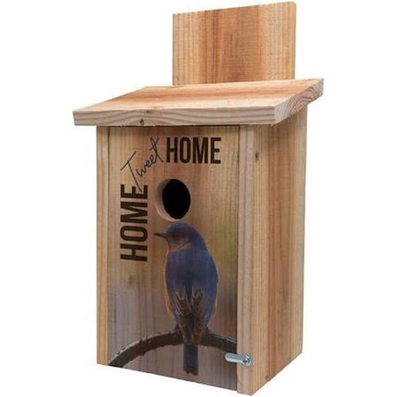 S&K  Decorative Home Tweet Home Design on Cedar Blue Bird House