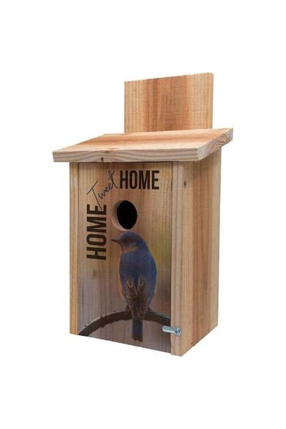 S&K  Decorative Home Tweet Home Design on Cedar Blue Bird House