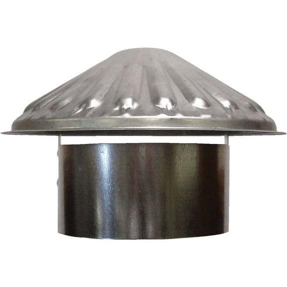 S & K Products Roof Cap Vent Standard - Galvanized Steel - 6 In. Round Vent Pipe Cap