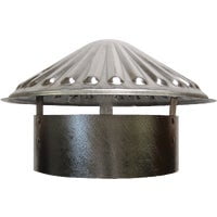S & K Products Galvanized Steel Vent Pipe Cap D-288 - 8 In