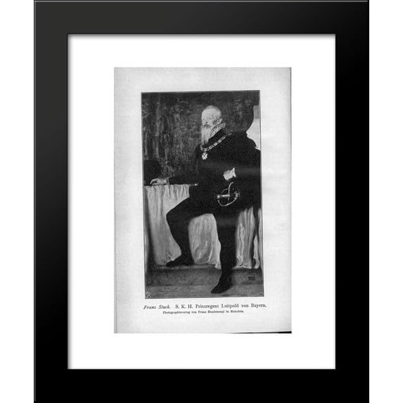 S. K. H. Prince Regent Luitpold of Bavaria 20x24 Framed Art Print by Franz Stuck