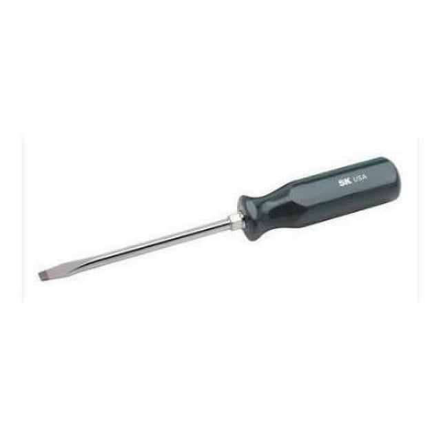 S K Hand Tools 81003 Suregrip Round Keystone Slotted Screwdriver 5/16" X 5.87"
