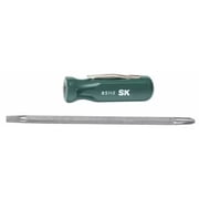 SK Tools SureGrip 2-in-1 Pocket Screwdriver, #1 Phillips and 3/16" Slotted