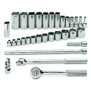 S K Hand Tools Set Skt 3/8Dr 6Pt Fr32Pc