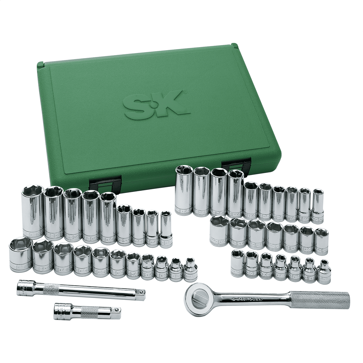 Salta Hand Tools Set S K Hand Tools Tool Set 3/8 Drive 47 Pc. Met Sae 12 Pt. - Walmart.com