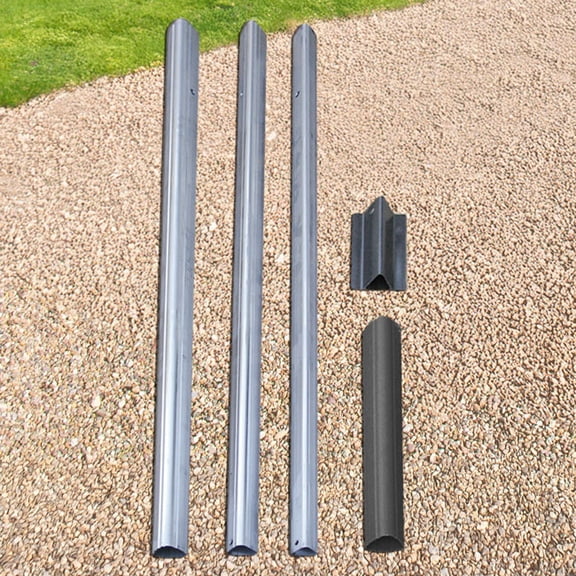 S&K Telescoping Bat House Tri-Pole with Ground Socket, 15' - Durable Aircraft Aluminum, Includes Adapter for Bat House