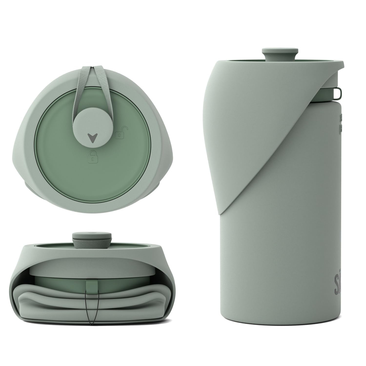 SÄKER Portable Dog Water Bottle, Collapsible SMRWater Bottle for Dogs ...