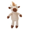 thumbnail image 1 of Small Knit Bull Plush, Brown, 12", Easter by Way To Celebrate, 1 of 6