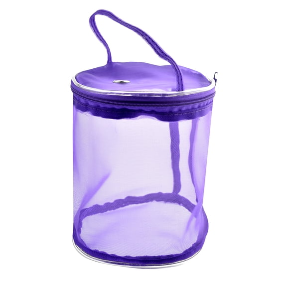 S Knitting Yarn Storage Bag Holder Portable Accessories Organizer Tote Travel Weave Purple