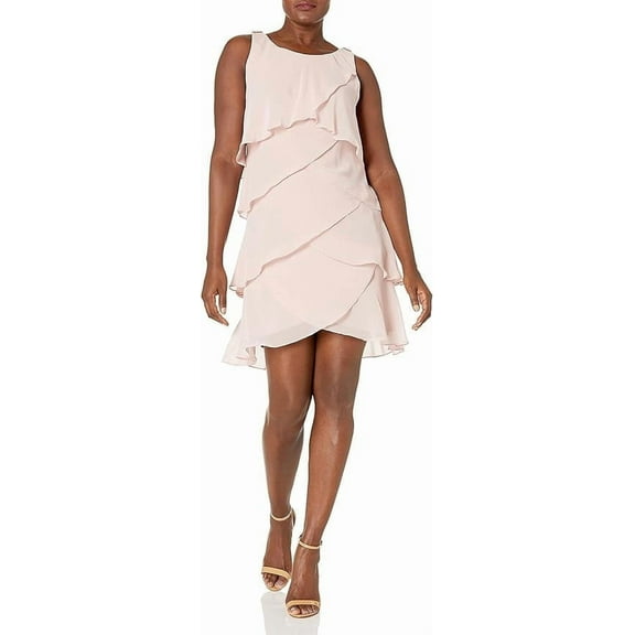 S.L. Fashions Women's Chiffon Tiered Cocktail Dress, Women's