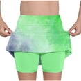 thumbnail image 1 of S LUKKC LUKKC Athletic Shorts for Kid Girls Elastic Waist Casual Leggings Lightweight Active Shorts Running Workout Shorts with Lined Underpants Skirts Hiking Gym Outdoors Summer Clothes, 1 of 6