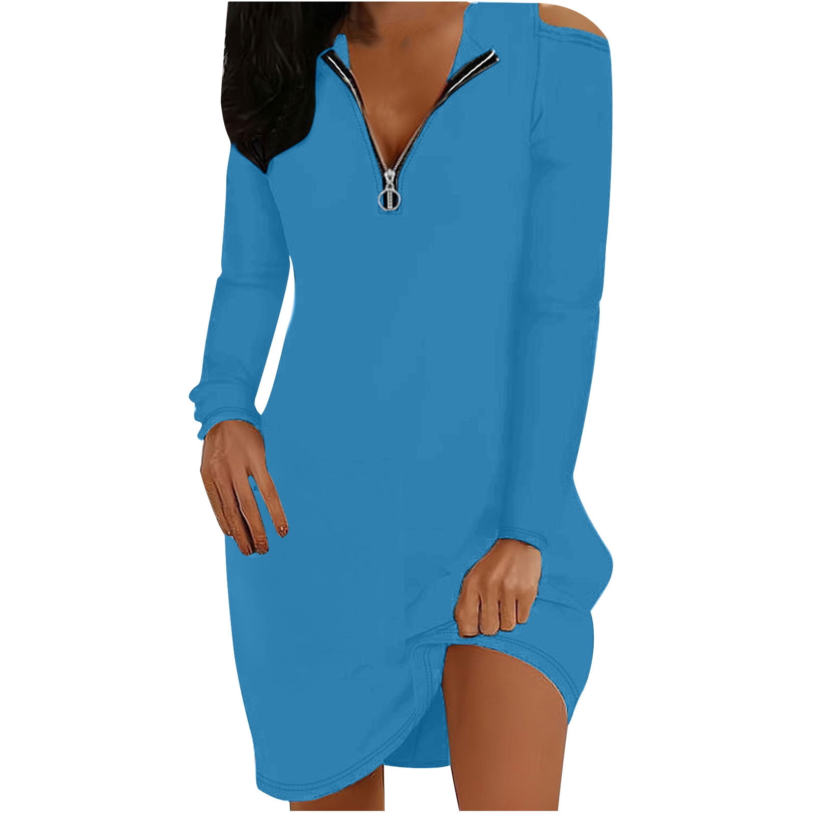 JGTDBPO Fashion Women'S Casual Over Sized Sweatshirt Long Sleeve Dress