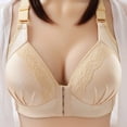 thumbnail image 1 of S LUKKC LUKKC Front Close Shaping Wirefree Bras for Women Plus Size Post-Surgery Front Closure Brassiere Comfort Full-Coverage Bralette Wireless Adjustable Bra Everyday Underwear Clearance!, 1 of 9