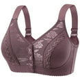 thumbnail image 1 of Fsgntruao Front Closure Bras for Women Plus Size Front Button Bras Full Coverage No Underwire Wireless Push Up Bra with Adjustable Strap Comfort Sleeping Bra Everyday Bras, 1 of 9