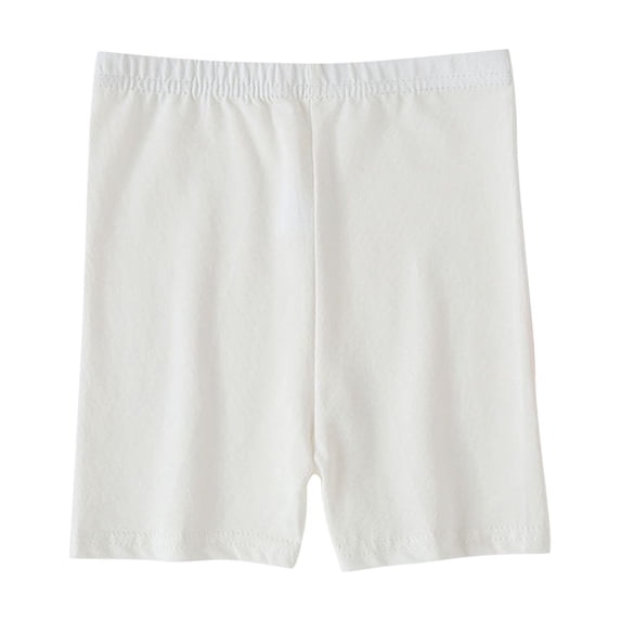 S LUKKC LUKKC High Waisted Leggings Shorts for Kids Girls Toddler Cotton Casual Multi-Color Under Dress Girls Summer Clothes