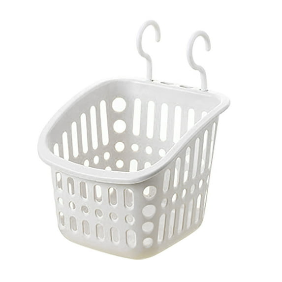 S LUKKC LUKKC Home Cleaning, Organizers and Storage! Plastic Hanging Shower Basket with Hook for Bathroom Kitchen Storage Holder
