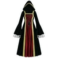 thumbnail image 1 of S LUKKC LUKKC Medieval Dress forWomen Victorian Era Long Sleeves High Waist Goth Long Dress Renaissance Princess Costume Dress with Hood forEvening Party Cosplay, 1 of 5