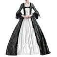 thumbnail image 1 of S LUKKC LUKKC Renaissance Dress forWomen Medieval Costume Dress Peasant Medieval Dress Long Sleeve Vintage Maxi Dress forParty Cosplay, 1 of 3