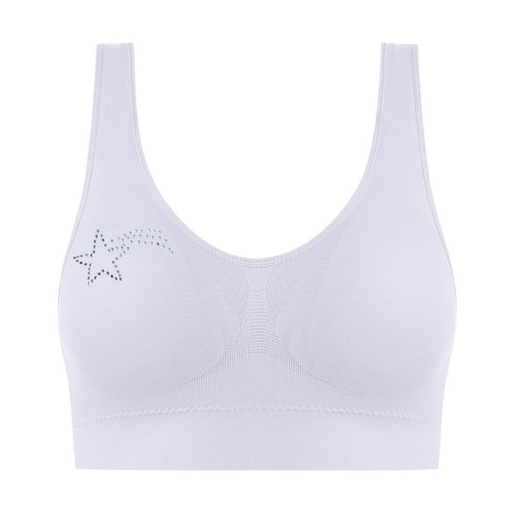 S LUKKC LUKKC Sports Bras for Women Plus Size No Underwire Push Up Bra Seamless Wireless Bralettes Ladies Traceless Comfortable No Steel Ring Breathable Gathering Underwear Everyday Bras