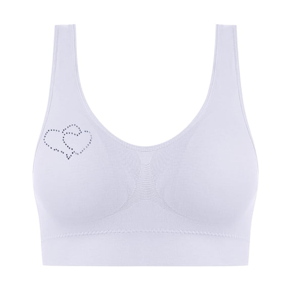 S LUKKC LUKKC Sports Bras for Women Plus Size No Underwire Push Up Bra Seamless Wireless Bralettes Ladies Traceless Comfortable No Steel Ring Breathable Gathering Underwear Everyday Bras