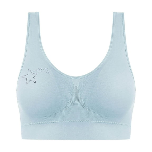 S LUKKC LUKKC Sports Bras for Women Plus Size No Underwire Push Up Bra Seamless Wireless Bralettes Ladies Traceless Comfortable No Steel Ring Breathable Gathering Underwear Everyday Bras
