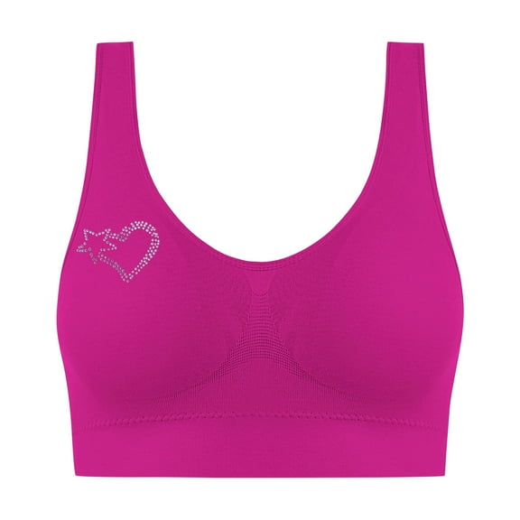 S LUKKC LUKKC Sports Bras for Women Plus Size No Underwire Push Up Bra Seamless Wireless Bralettes Ladies Traceless Comfortable No Steel Ring Breathable Gathering Underwear Everyday Bras