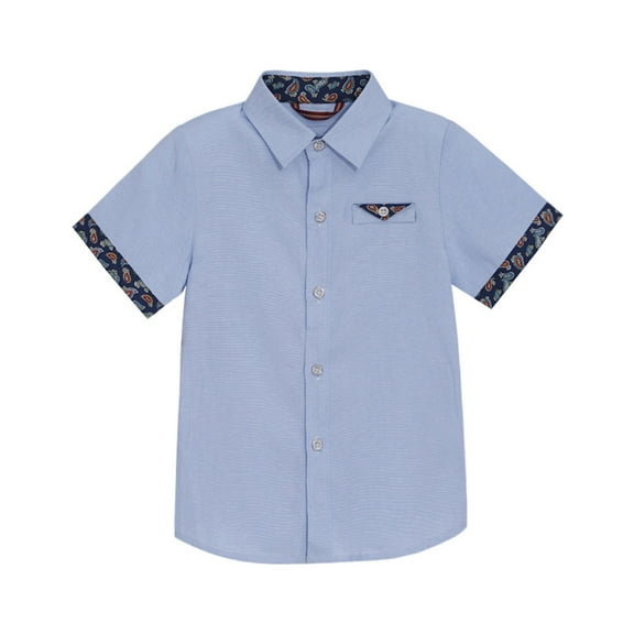 S LUKKC LUKKC Summer T-Shirts for Kids Girl Boy Unisex Toddler Solid Color Lapel Casual Button Down Uniform Shirts Short Sleeve Dress Shirts Blouse Tunic Top for Beach Vacation