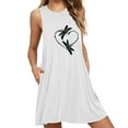 thumbnail image 1 of S LUKKC LUKKC Women's Nightgown Plus Size Sleeveless Nightdress Print Casual Crewneck Sleepwear Sleep Dress Loose Comfy Pajama Sleepshirts Dresses Nightshirts Loungewear with Pockets, 1 of 3